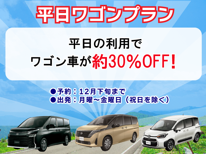平日ワゴンプラン
