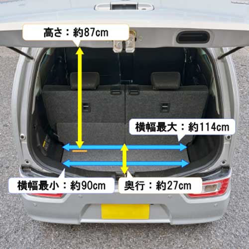 Light/Compact (WAGON-R) Interior Space | Nippon Rent-A-Car