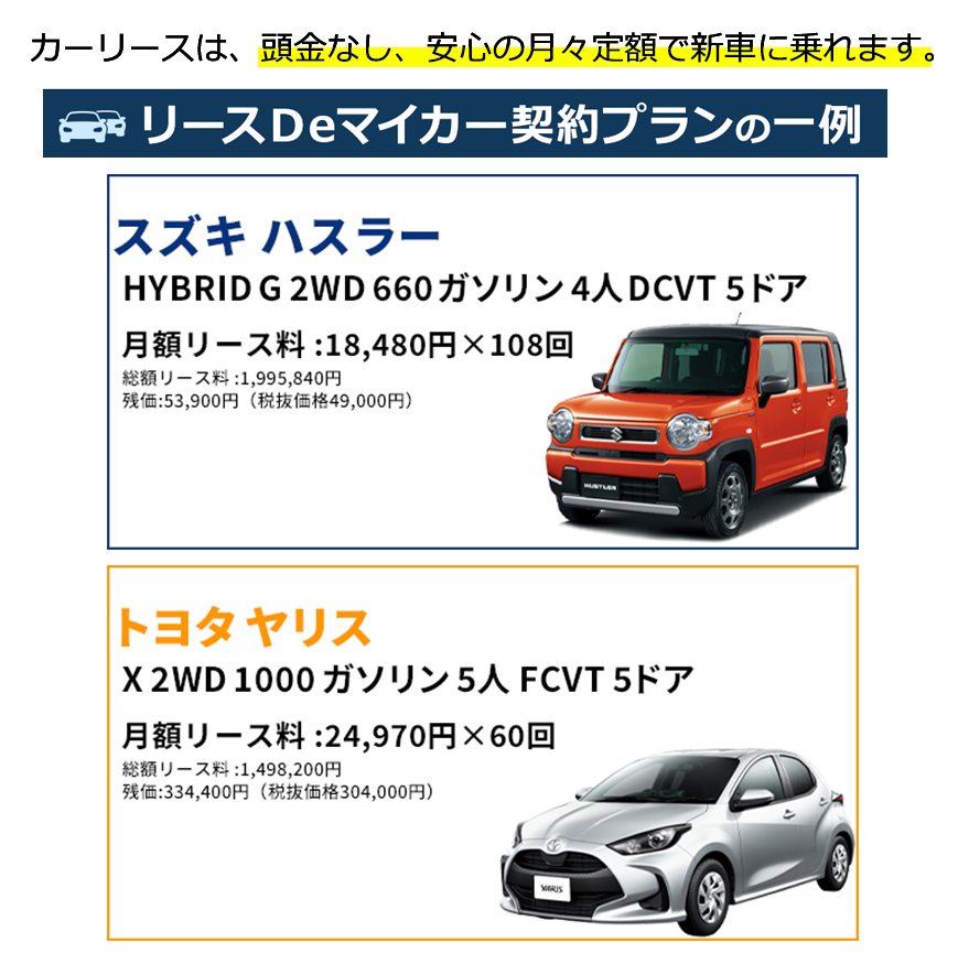 Ncsのリースdeマイカー特別キャンペーン ニッポンレンタカー