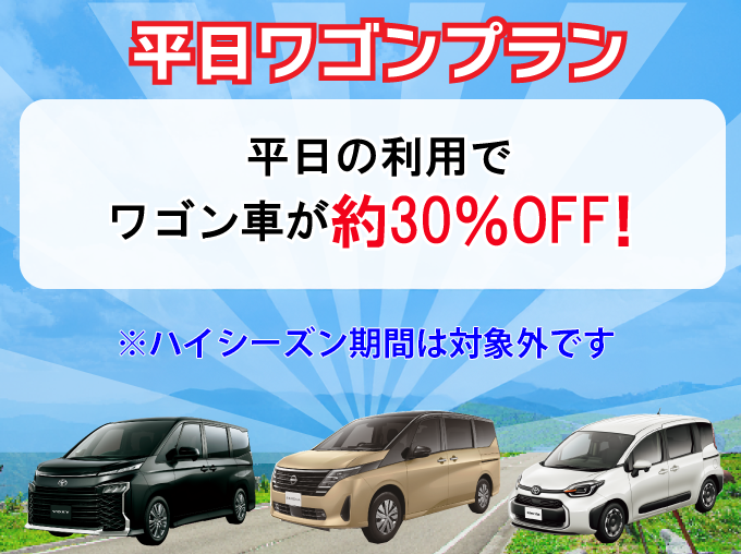平日ワゴンプラン